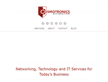 Tablet Screenshot of cosmotronics.com